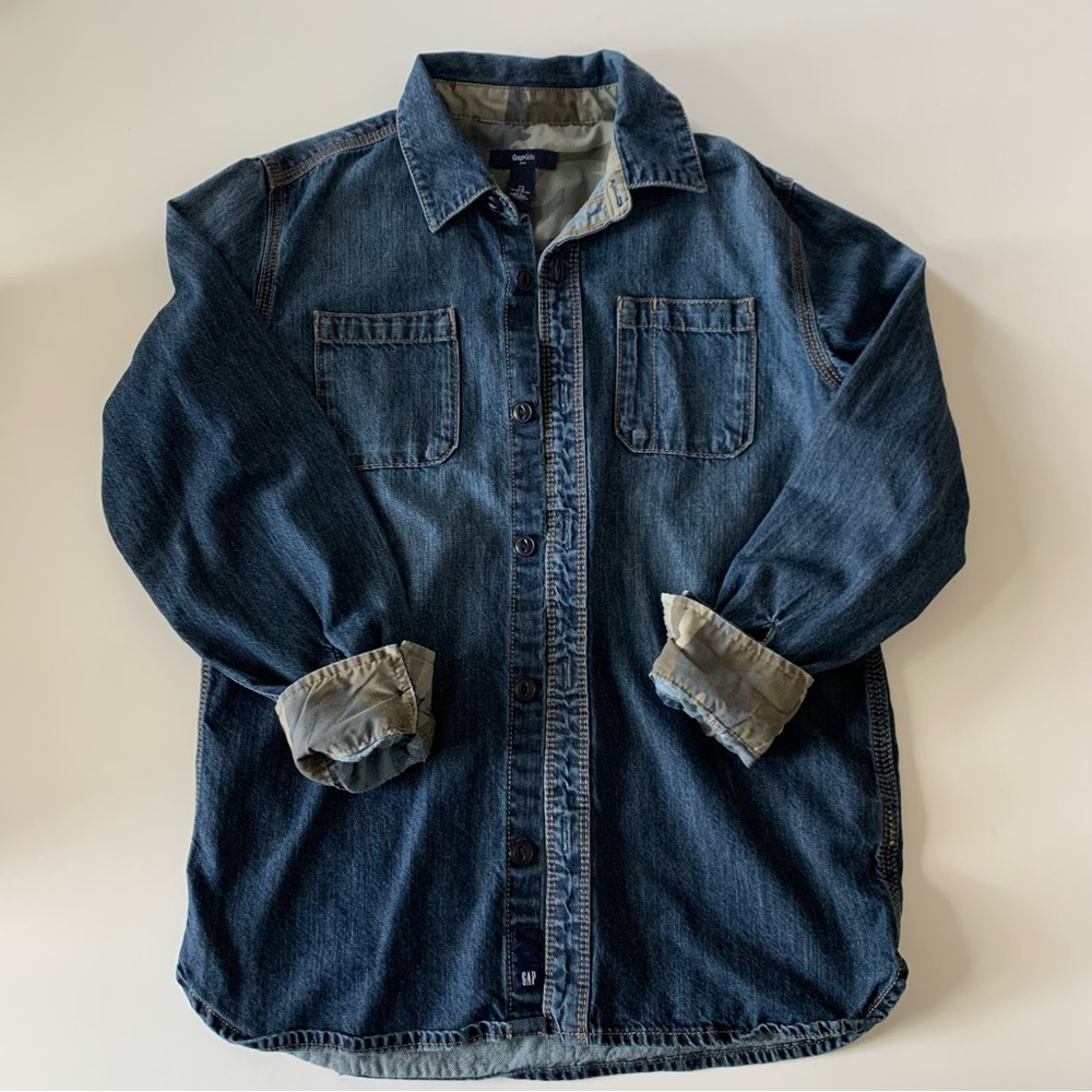 GAP Kids Denim Button Up Shirt
